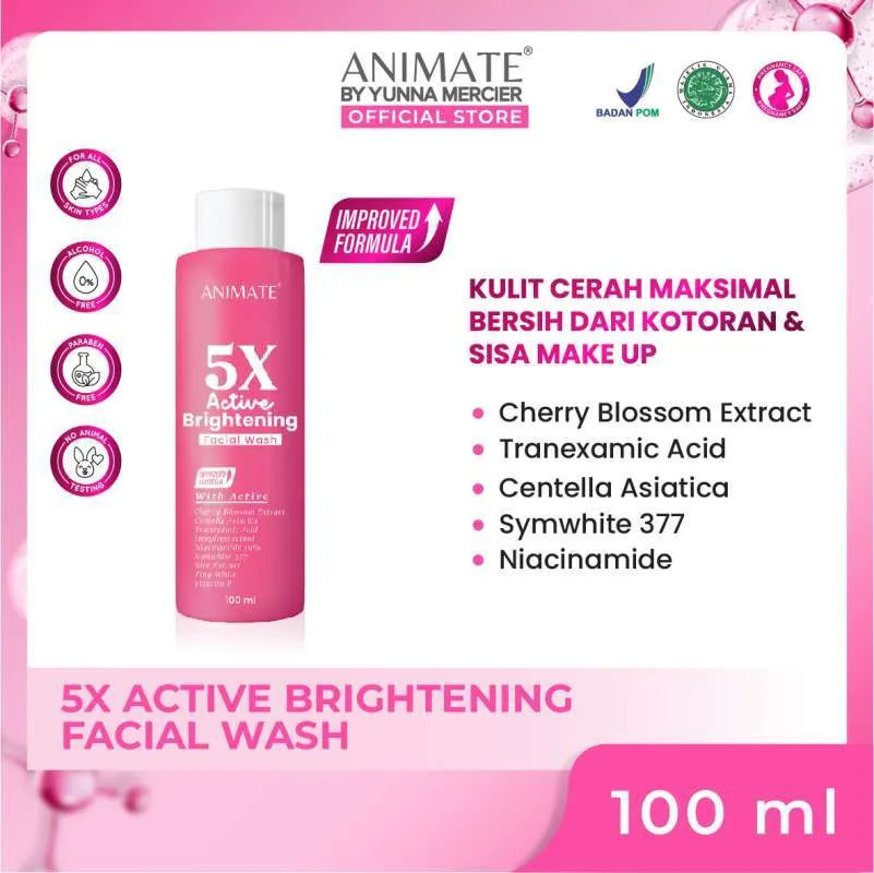 Animate Brightening Facial Wash 100 Ml
